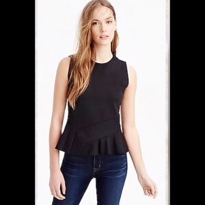 J. Crew Structured Flutter-Hem Top